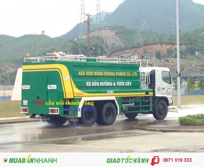 Xe tưới nước rửa đường 4-14 khối chất lượng cao