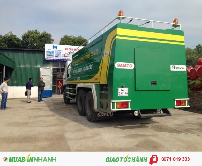 Xe tưới nước rửa đường 4-14 khối chất lượng cao