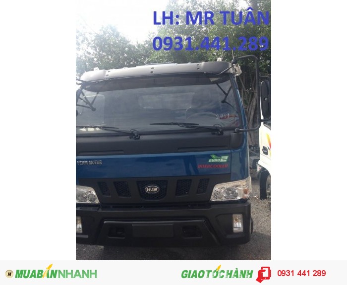 Bán xe tải veam vt750, veam 750, vt750, vt750 7t5, vt750 7.5 tấn máy hyundai