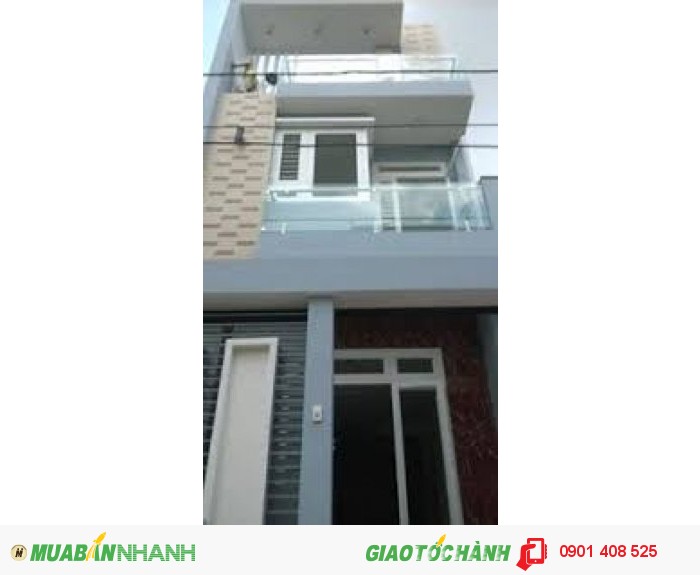 Nhà nguyên căn mặt tiền đường Nguyễn Thái Bình P4. 4,5x20m, 1 trệt 2 lầu