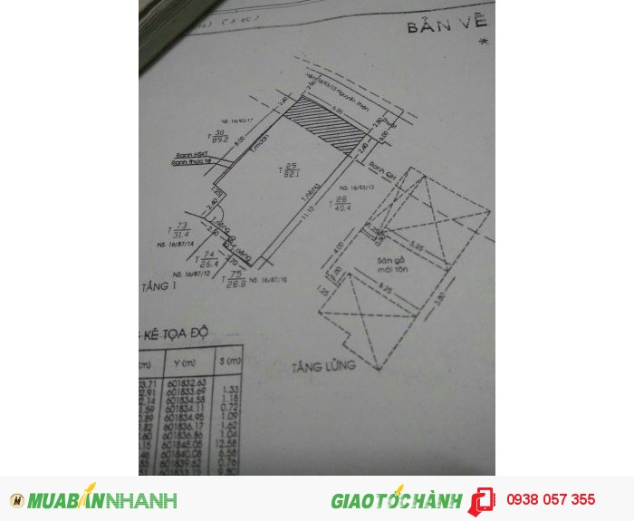 Bán nhà cũ nát địa chỉ 16 nguyễn thiện thuật p1 q3