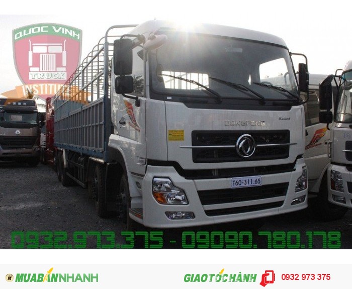 Bán trả góp xe tải Dongfeng 4 chân 17.9 tấn đại lý xe dongfeng 4 chân 17.9 tấn
