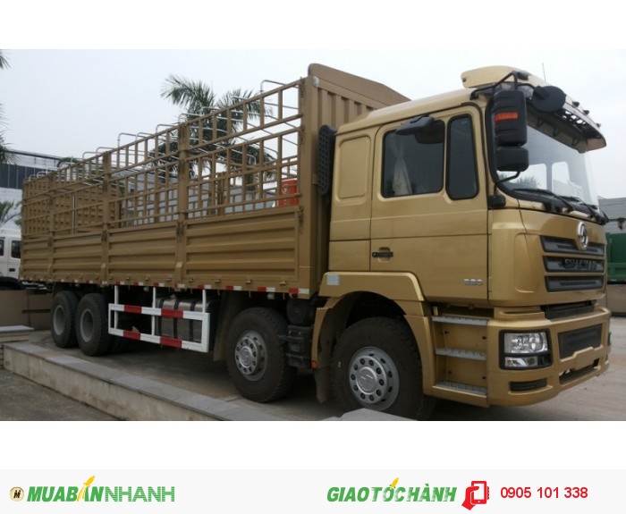 Xe Tải Thùng Mui Bạt 4 Chân Shacman 380Hp
