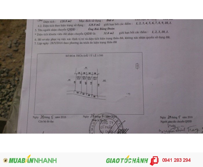 Bán đất thổ cư tại Mậu Lương – Kiến Hưng, 32m2, giá 850 triệu