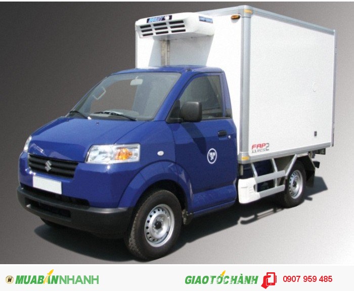 Bán xe tải suzuki 750kg thùng đông lạnh, giá tốt- bán xe trả góp