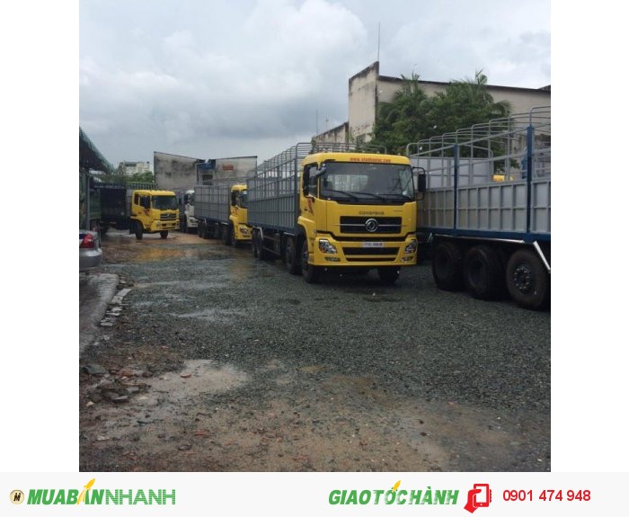 Xe tải thùng 4 chân L315 đầu thấp L11.00R20- có thùng