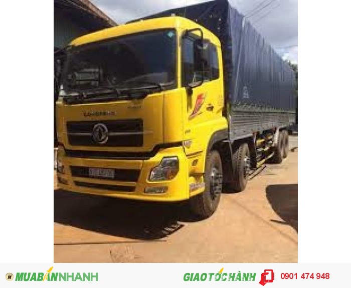 Xe tải thùng 4 chân L315 đầu thấp L11.00R20- có thùng