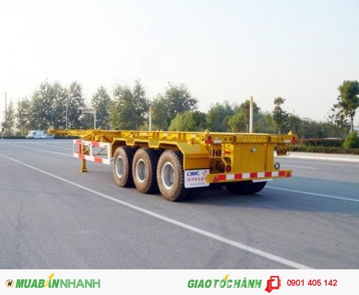 Sơ mi rơ moóc CIMC giá rẻ, chất lượng tốt xương 3 trục 40 feet 2016