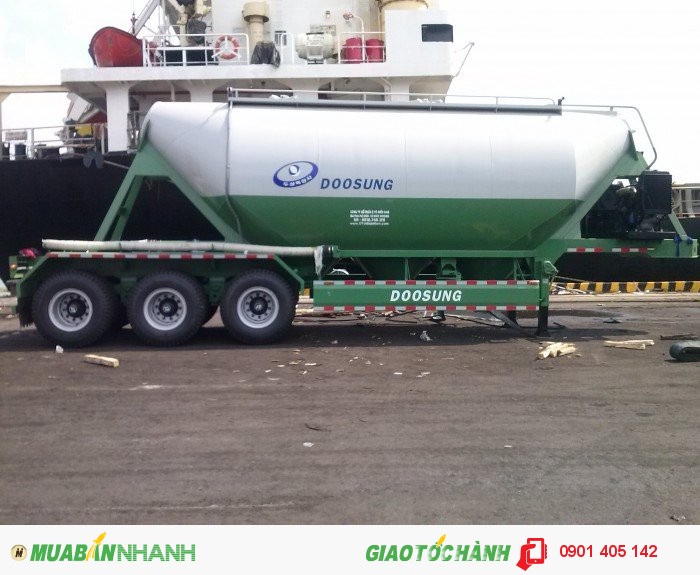 Bán Rơ Mooc Chở Xi măng Xá 31 khối 2016,Rơ mooc Doosung bồn xitec giá cạnh tranh,GIAO NGAY