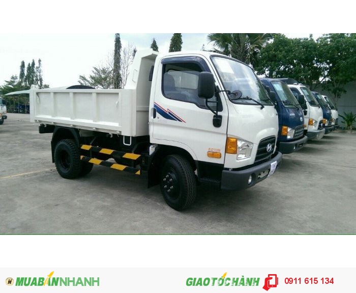 xe ben hyundai 5t, hd99 ben, xe có sẵn giao ngay sau 3 ngày.