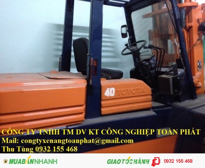 Bán xe nâng hàng Toyota FD40-5 giá cả cạnh tranh đảm bảo chất lượng
