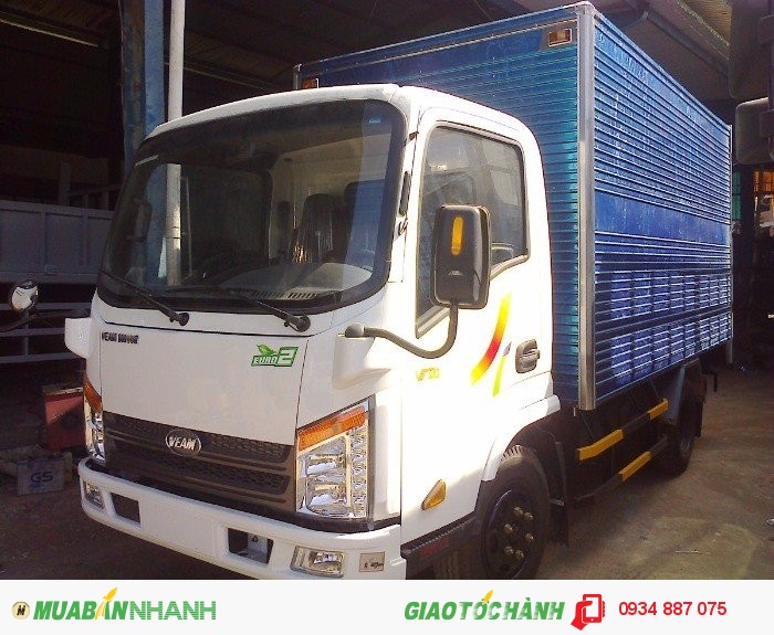 Mua xe tải veam 2.4 tấn (2t4) Vt252-1 thùng dài 4.3 mét đi vào thành phố