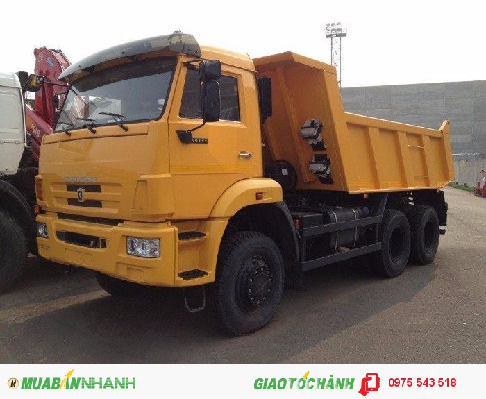 Bán Xe Ben Kamaz 3 cầu 15 tấn Kamaz 65111 6x6 nhập khẩu Nga 2016