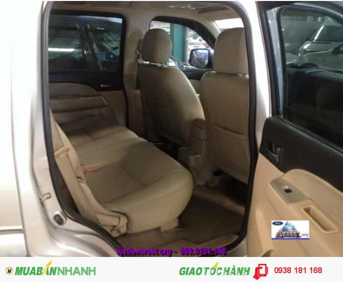 BÁn xe ford everest 2.5AT máy dầu 7 chỗ sx 2008 màu ghi vàng