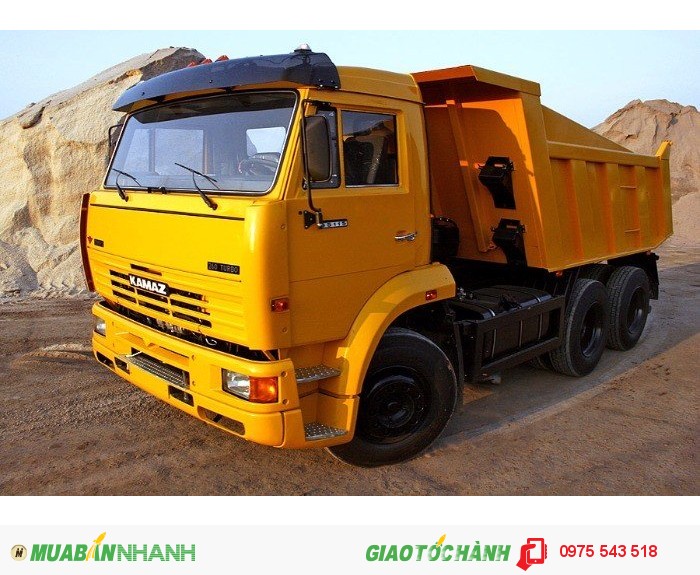 Bán Xe ben Kamaz 65115 (6x4) 15 tấn nhập khẩu từ Nga 2015