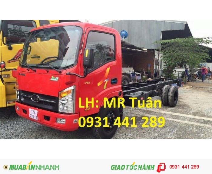 Bán xe tải veam vt260 1t99 thùng dài 6m2