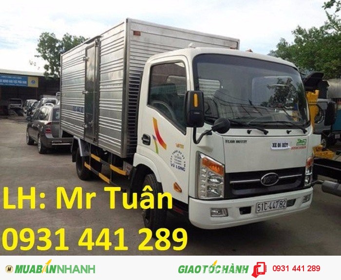 Bán xe tải veam vt260 1t99 thùng dài 6m2