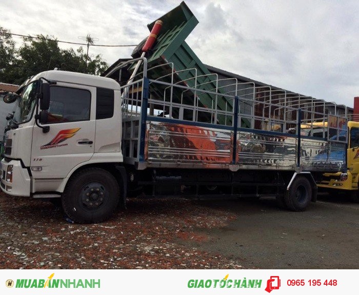 Xe tải dongfeng B170 9,6 tấn thùng 2 lớp inox dập sóng