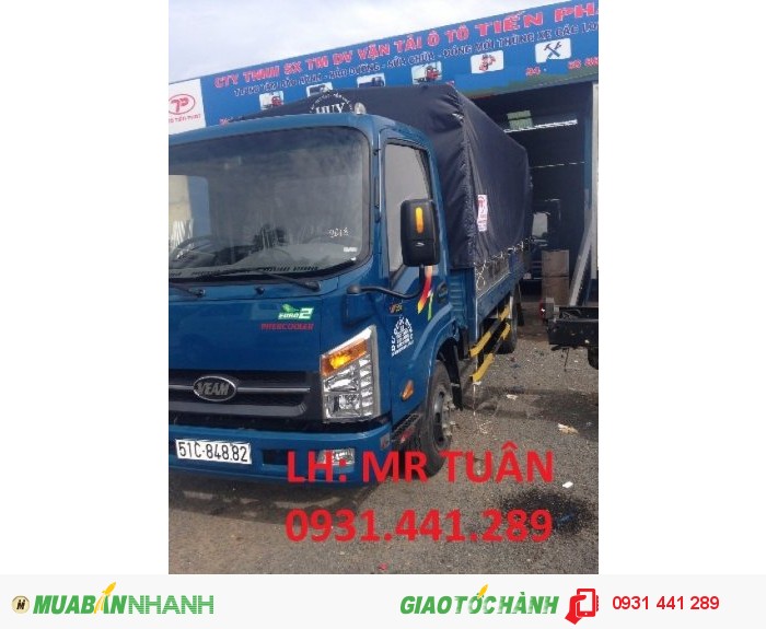 Xe tải veam vt200, vt200-1, vt200a, vt201 máy hyundai giá rẻ