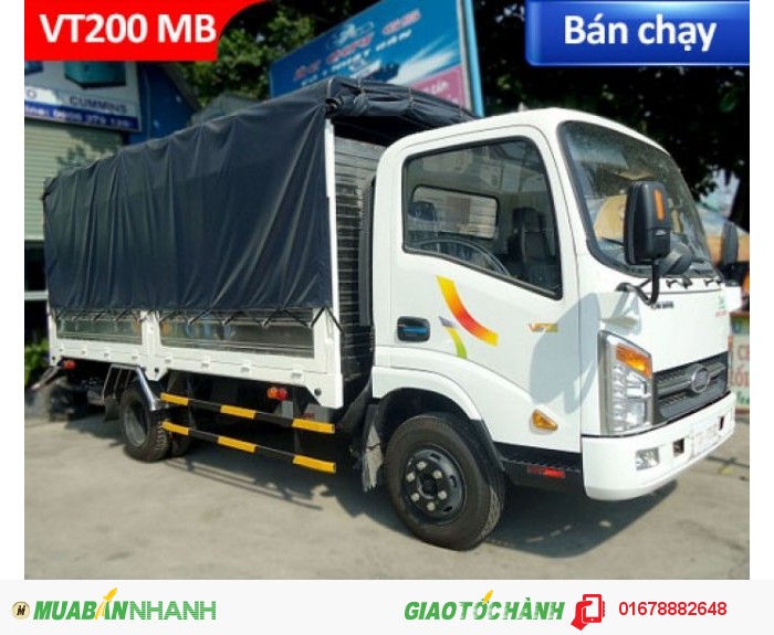 Xe tải veam vt200 động cơ huyndai giá cực rẻ