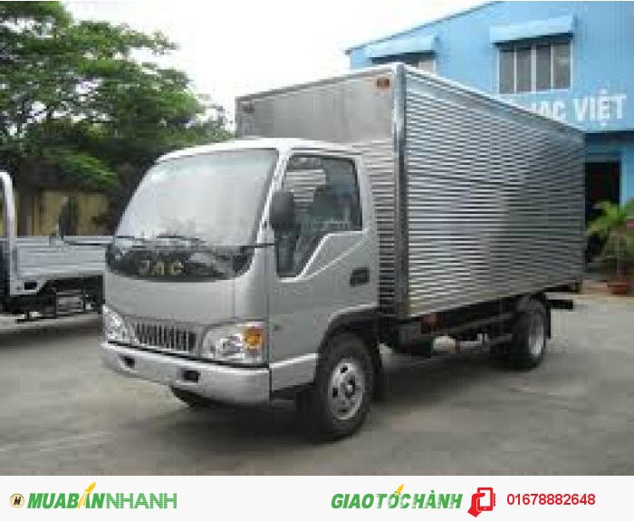 Xe tải jac 1.5 tấn thùng mui kín mới