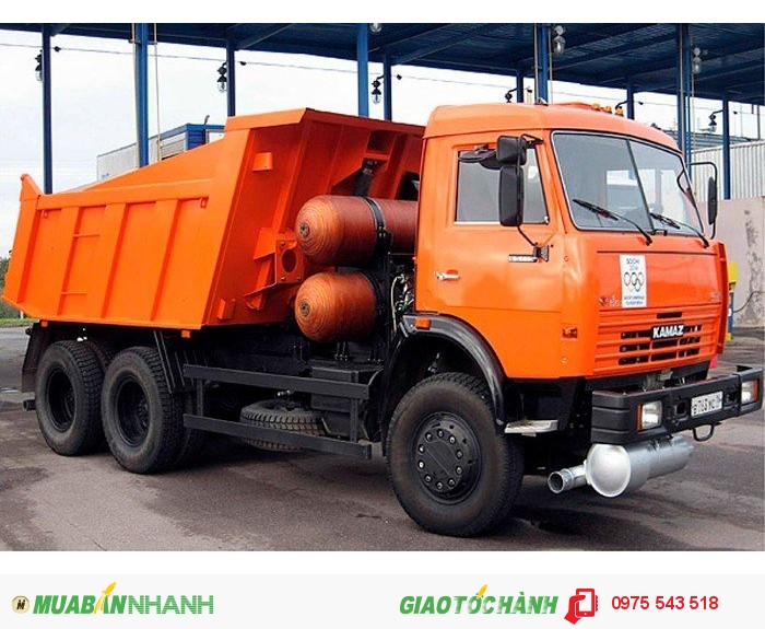 Bán Xe ben Kamaz 65115 6x4 3 chân 15 tấn, Xuất xứ Nga (nhập khẩu )