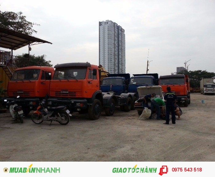 Bán Xe ben Kamaz 65115 6x4 3 chân 15 tấn, Xuất xứ Nga (nhập khẩu )