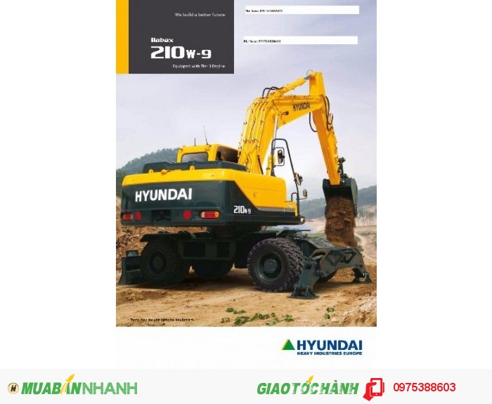 Máy xúc HYUNDAI R140W-9S gầu 0,58m3 giá tốt nhất