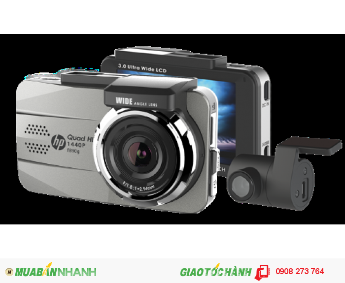 Camera hành trình Hp F890G có 02 camera