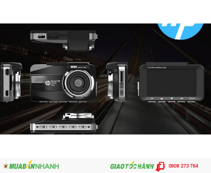 Camera hành trình Hp F890G có 02 camera