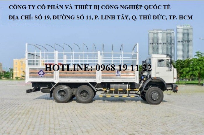 Xe Kamaz tải thùng 6x6 53228 khuyến mãi Nhân dịp khai trương đại lý tại Bình Dương