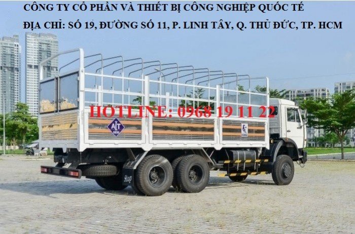 Xe Kamaz tải thùng 6x6 53228 khuyến mãi Nhân dịp khai trương đại lý tại Bình Dương