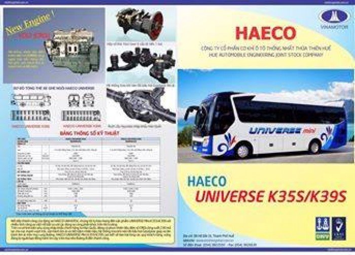 Bán xe universe mini huế haeco 29 - 34 - 39 - 47 chỗ.