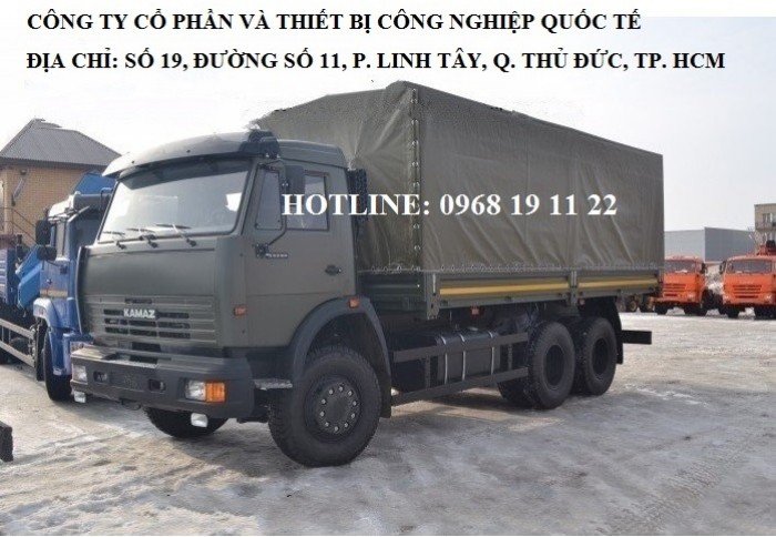 Bán Xe KAMAZ tải thùng 6x4 53229 mới nhập khẩu khuyến mại  nhân dịp khai trương đại lý tại Bình Dương !!!