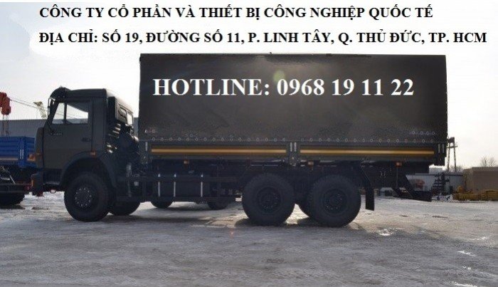 Bán Xe KAMAZ tải thùng 6x4 53229 mới nhập khẩu khuyến mại  nhân dịp khai trương đại lý tại Bình Dương !!!
