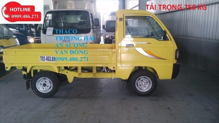 Xe tải nhỏ máy xăng thaco towner 650kg,750kg,775kg thùng kín ,mui bạt,thùng lửng