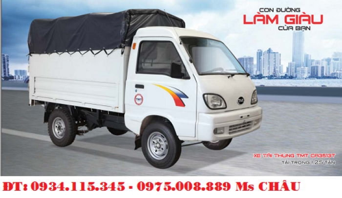 Mẫu mới - Xe tải TMT Cửu Long 1.25 Tấn( 1T25) 1 tấn 25 trả góp lãi suất ưu đãi nhất