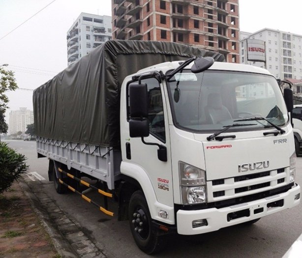 Bán XE TẢI ISUZU FRR90N thùng mui bạt 6 tấn 5 bửng mở,giao ngay