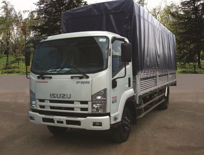 Bán XE TẢI ISUZU FRR90N thùng mui bạt 6 tấn 5 bửng mở,giao ngay