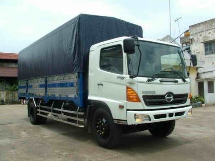 Bán xe tải Hino FG8JPSU 2016 thùng mui kèo bạt siêu dài, có sẵn