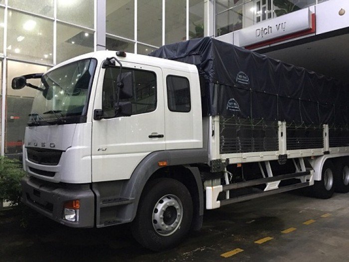 Khuyến mãi- xe tải 3 chân 3 giò Fuso FJ/ mua xe tải Mitsu Fuso 16 tấn 3 giò/ xe fuso fj trả góp