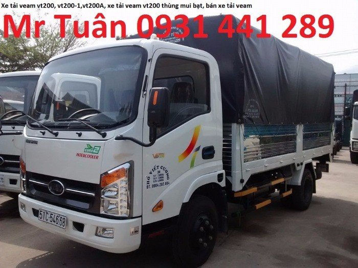 Xe tải Veam vt200 máy Hyundai tải trọng 1 tấn 99