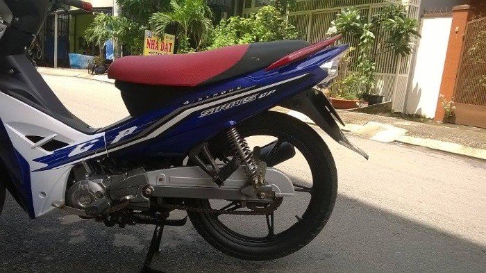 Xe sirius hq màu xanh trắng bánh mâm thắng đĩa