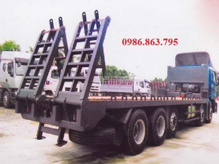Xe nâng đầu chở máy công trình 5 chân thaco auman