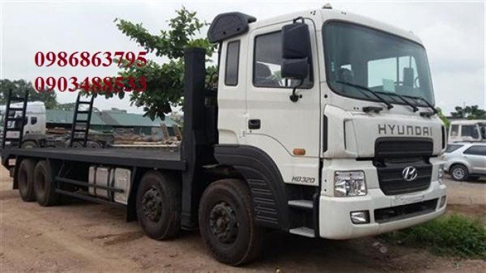 Xe nâng đầu chở máy công trình