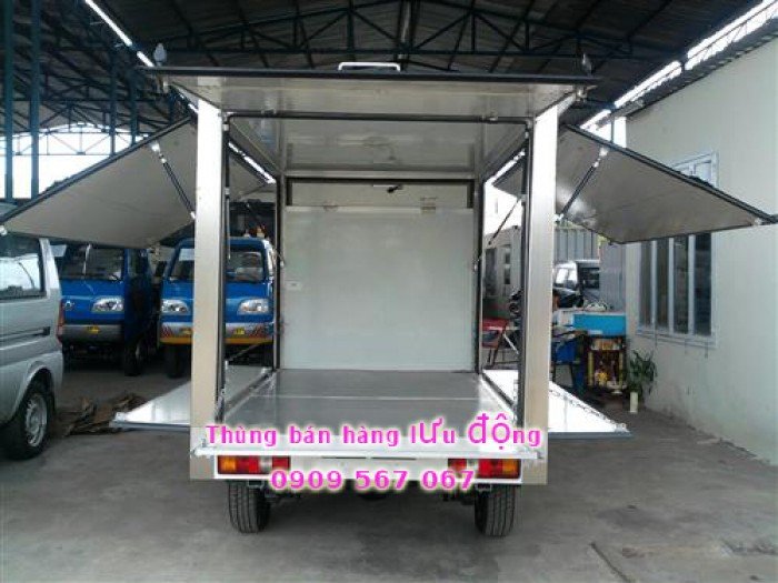 Xe bán hàng lưu động Dongben máy Suzuki chuyên bán hàng hoa quả vùng baria