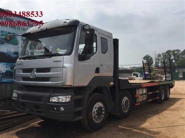 Xe nâng đầu chở máy công trình chenglong 4 chân