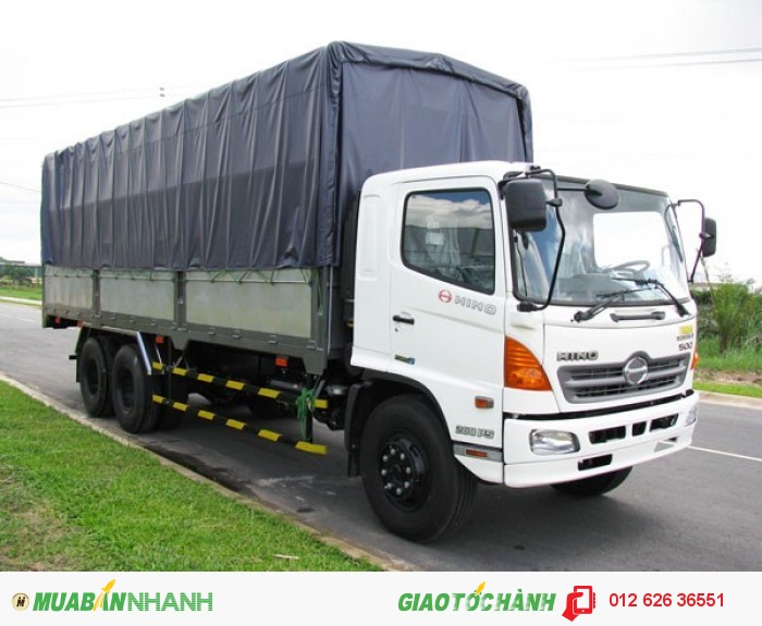 Xe tải Hino FL8JTSL mui bạt mới tải trọng 16 tấn, mới có sẵn, giao xe toàn quốc
