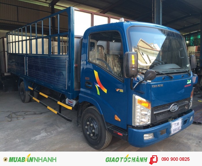 Mua xe tải Veam 1.9 tấn 2 tấn thùng lửng dài 6.2 mét / Veam vt260 thùng lửng