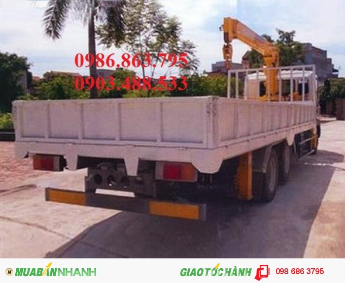 Xe Hyundai hd210 gắn cẩu 5 tấn soosan